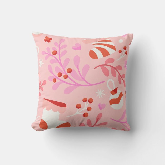 ChristPink Throw Pillow (Front)