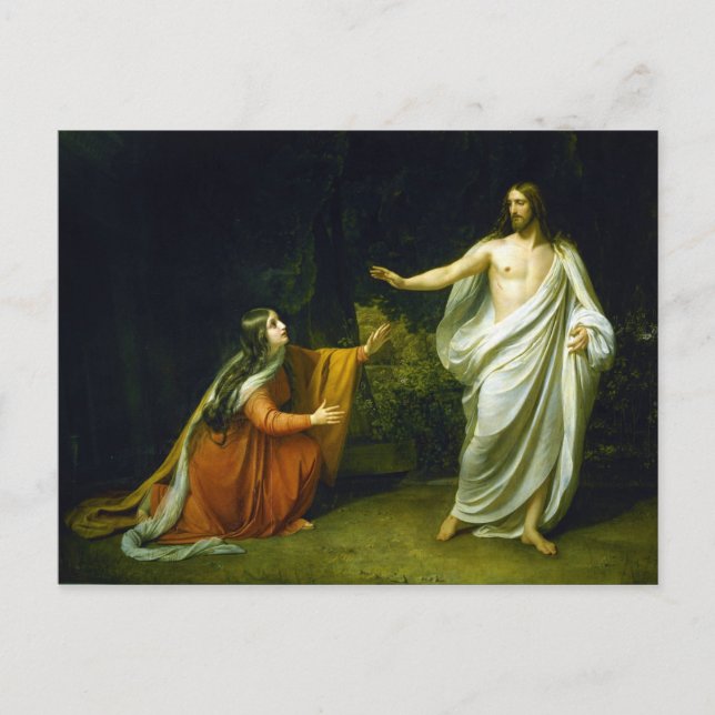 Christ's Appearance to Mary Magdalene by Ivanov Postcard (Front)