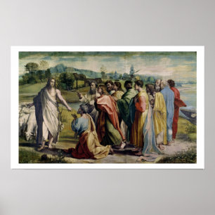 Christ's Charge to St. Peter (cartoon for the Sist Poster