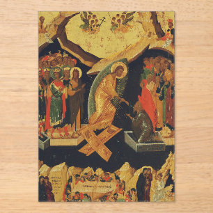 Christ's Descent into Hades Resurrection of Jesus  Acrylic Invitations