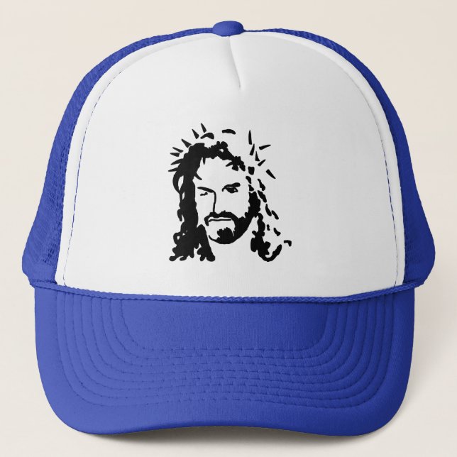 Christs Face Trucker Hat (Front)