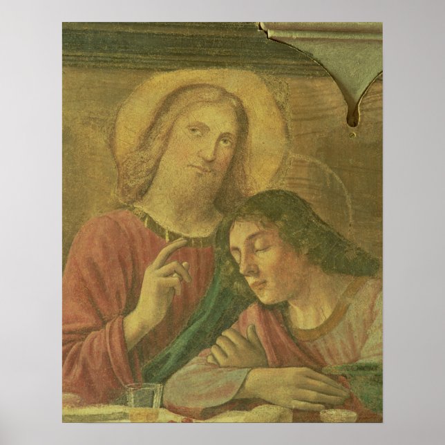 Christ's Head, from the Last Supper, 1480 (fresco) Poster (Front)