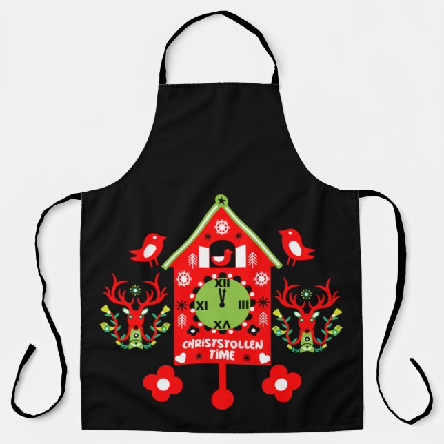 Christstollen Weihnachtsstollen Stollen Xmas Apron (Front)