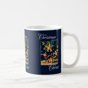 Chritmas Begins WIth Christ Nativity Coffee Mug