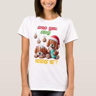  chritmas gingerbread dog you try icing it T-Shirt