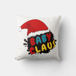 Chritsmas baby Claus Throw Pillow