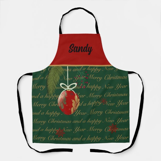 Chritsmas Bauble  Apron (Front)