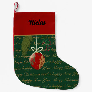 Chritsmas Bauble  Small Christmas Stocking