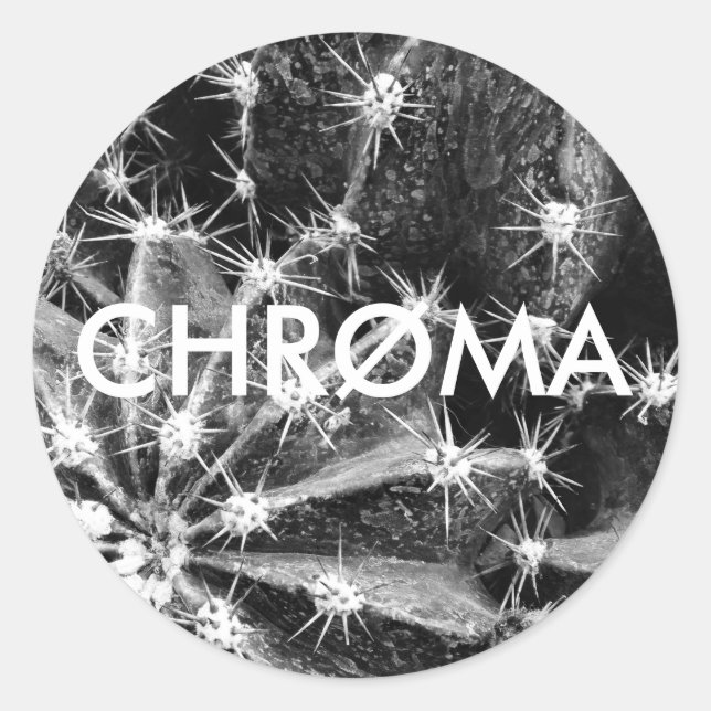 CHRØMA CACTUS STICKER (Front)