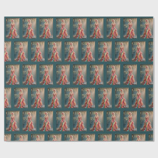 Chroma Hibiscus Couture Cover Girl Pattern Wrapping Paper