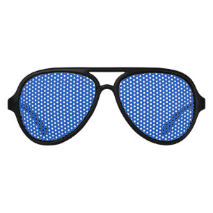 Chroma key colour Blue Aviator Sunglasses