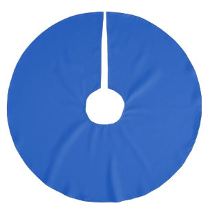 Chroma key colour Blue Brushed Polyester Tree Skirt