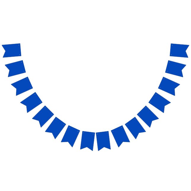 Chroma key colour Blue Bunting Flags (All)