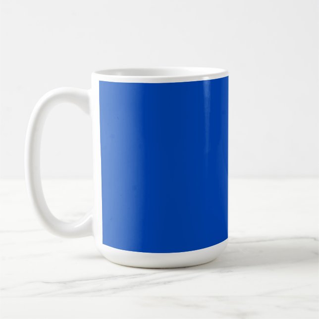 Chroma key colour Blue Coffee Mug (Left)