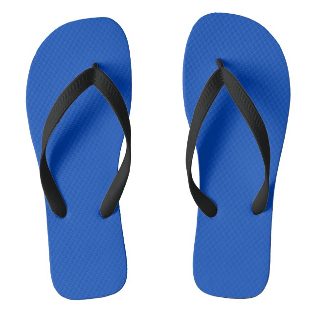 Chroma key colour Blue Flip Flops (Footbed)
