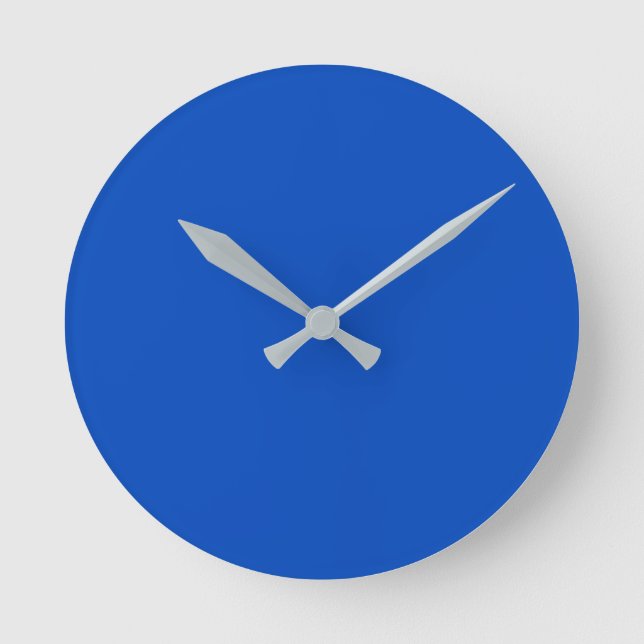 Chroma key colour Blue Round Clock (Front)