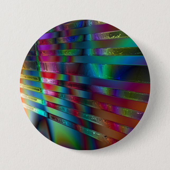 Chroma Rays 3 Inch Round Button (Front)