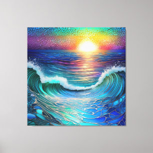 Chroma Sea Seascape Canvas Print
