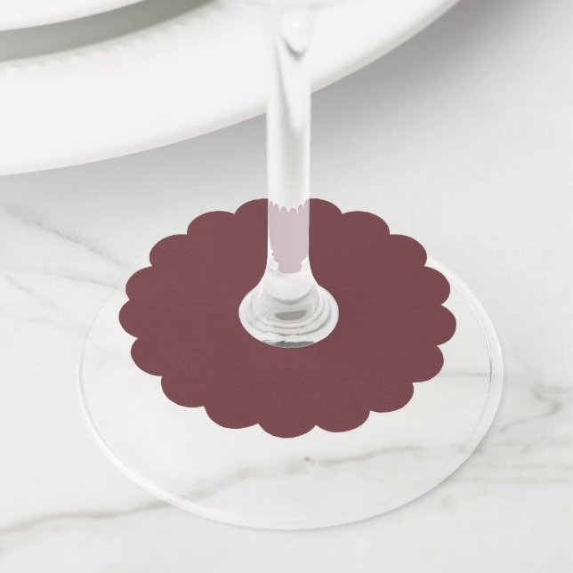 Chroma Textura - Wine Wine Glass Charm (Close Up)