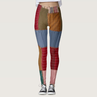 "ChromaStitch Leggings: Vibrant Fusion of Colours" Leggings