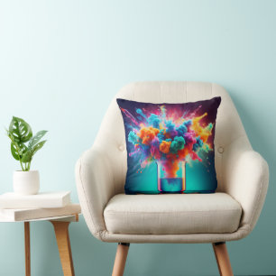 Chromatic Alchemy Throw Pillow