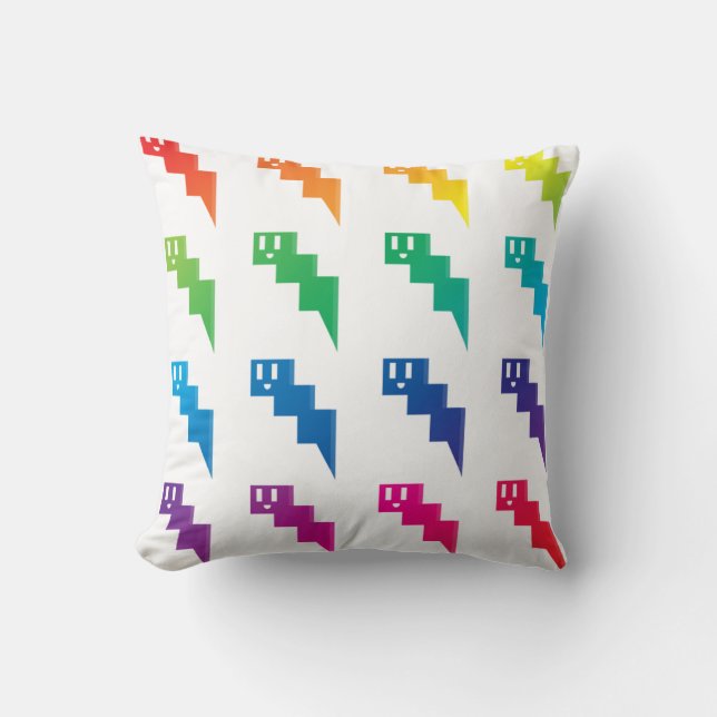 Chromatic [BOX2] Throw Pillow (Front)