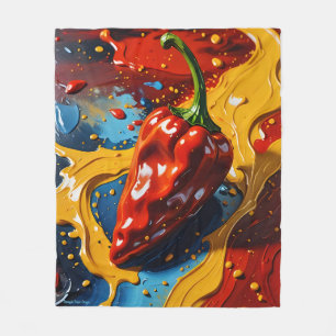 Chromatic Chilli - Pineapple Empire Fleece Blanket