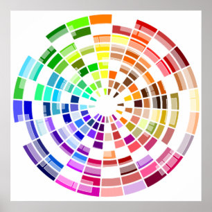 Chromatic circle poster