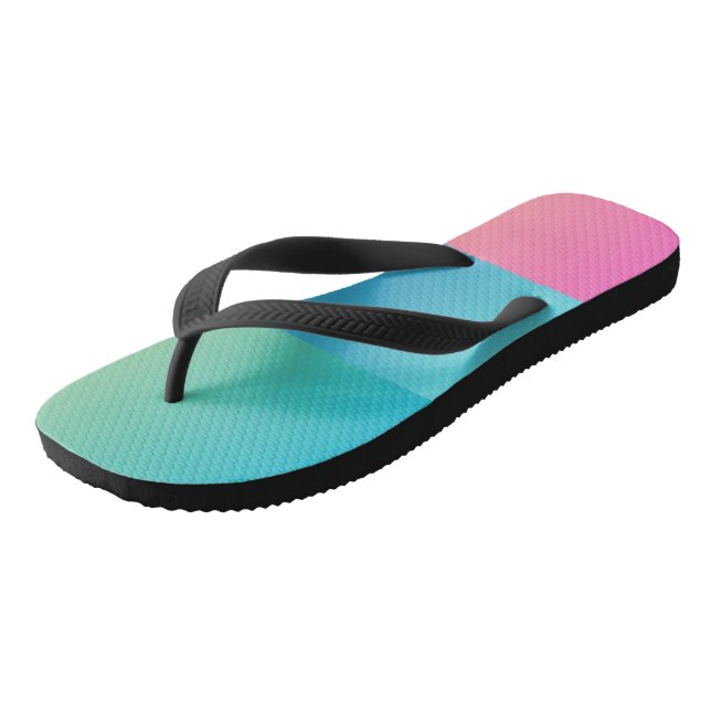 "Chromatic Comfort: Colour Sleeper" Flip Flops (Angled)