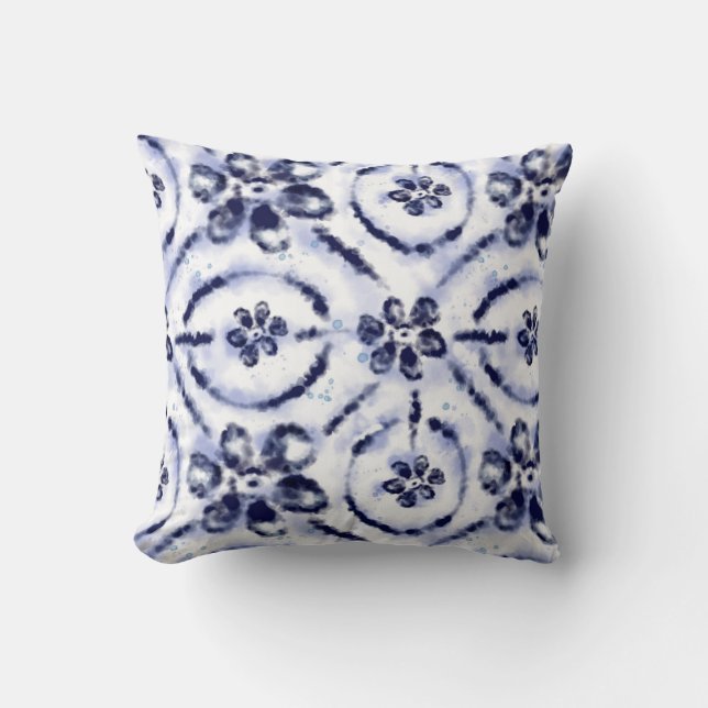 “Chromatic Comfort Cushion” Throw Pillow (Front)