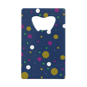 Chromatic Confetti Bottle Opener Credit Card Bottle Opener