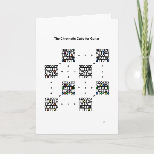 Chromatic Cube for Guitar - New Year's Card (Front)