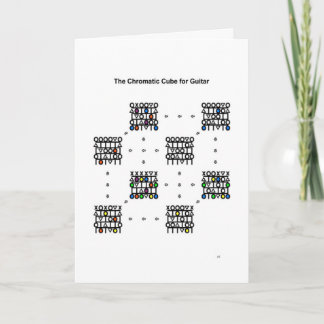 Chromatic Cube for Guitar - New Year's Card