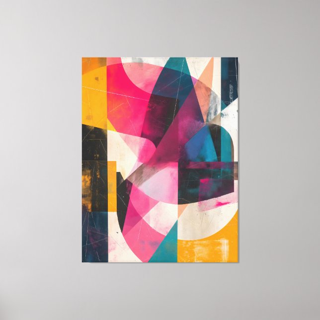 Chromatic Interlock Canvas Print (Front)