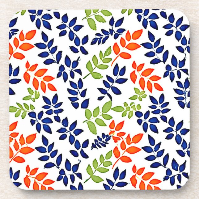 Chromatic Leaf Repeat Coaster (Front)