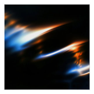 Chromatic Light striking Gradient Poster
