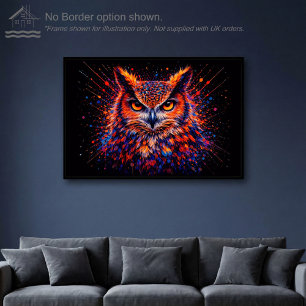Chromatic Owl – Wall Art Print