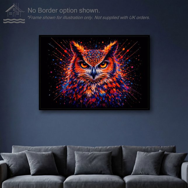 Chromatic Owl – Wall Art Print (Creator Uploaded)
