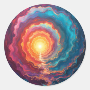 Chromatic Singularity -  Classic Round Sticker