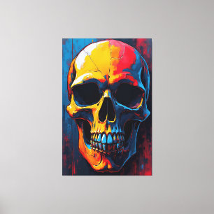 Chromatic Skull Canvas Print