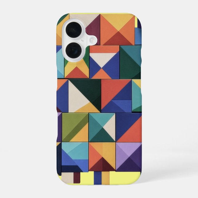 Chromatic Structure iPhone 16 Case (Back)