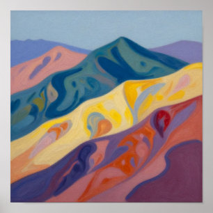 Chromatic Undulations: The Rhythmic Pulse Poster