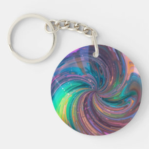 Chromatic Vortex Keychain