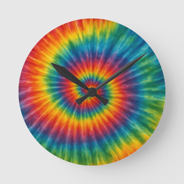 Chromatic Vortex Round Clock (Front)