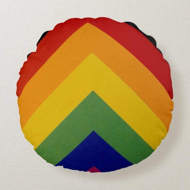 Chromatism Round Pillow (Front)