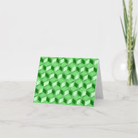Chrome 3-d boxes - emerald green