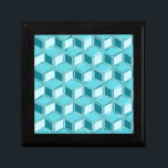 Chrome 3-d boxes - turquoise / aqua<br><div class="desc">Chrome-look digital graphic of 3-d effect nested boxes in shades of soft turquoise / peacock and aqua</div>