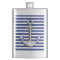 Chrome Anchor on Navy Stripes Print