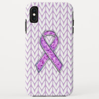 Chrome and Crystals Pink Ribbon Awareness Knit