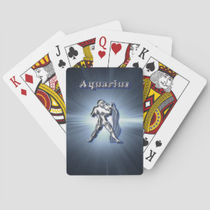 Chrome Aquarius Playing Cards